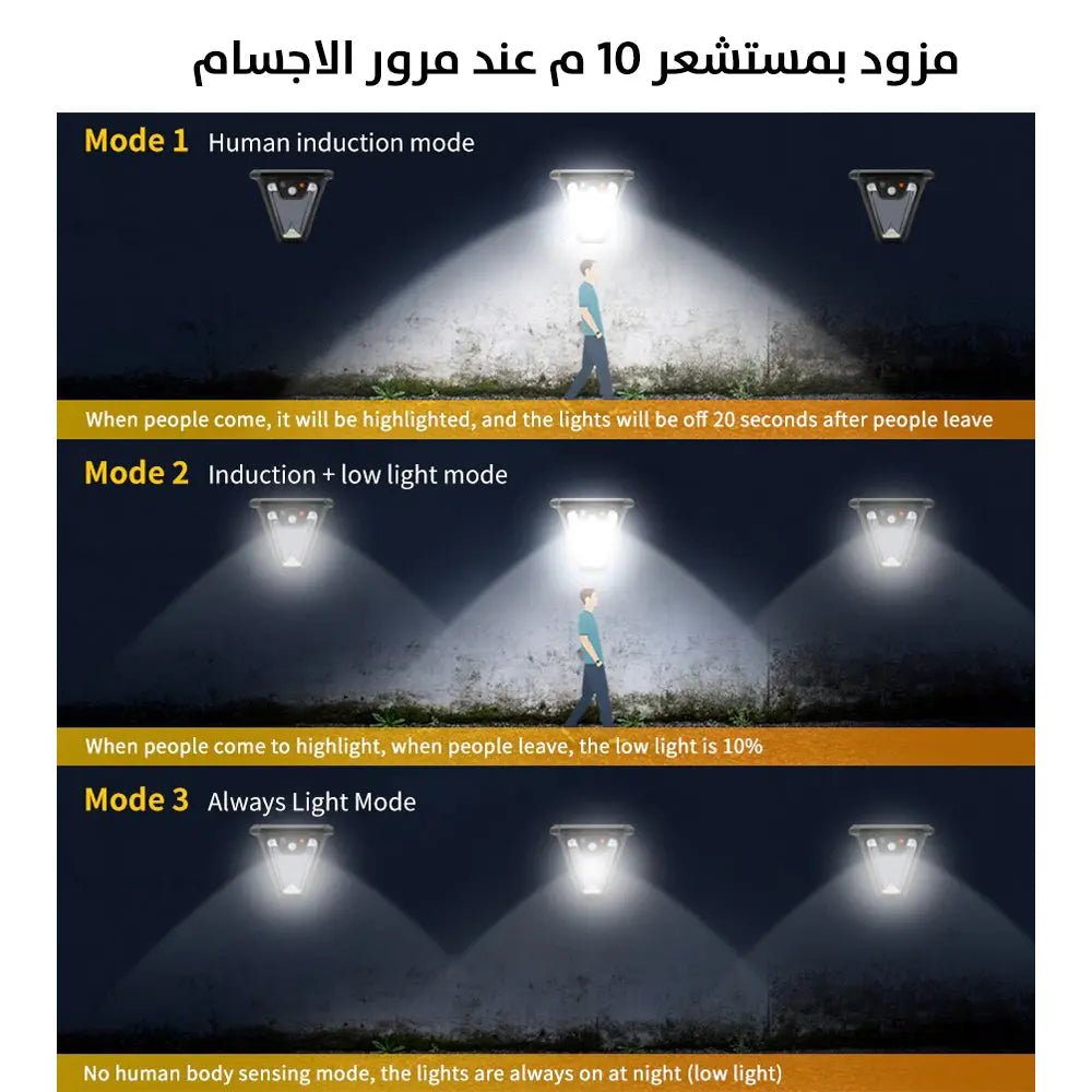 ضوء ليد خارجي للحدائق يعمل بالطاقة الشمسية Solar Motion Landscape Light W791 - 2 2344