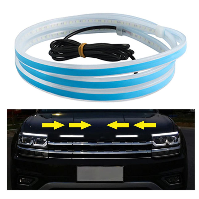 ضوء ليد welcome mode لزينة السيارة 1.8 متر (لا يعمل على تطبيق) car led hood lights  إضاءة سيارة