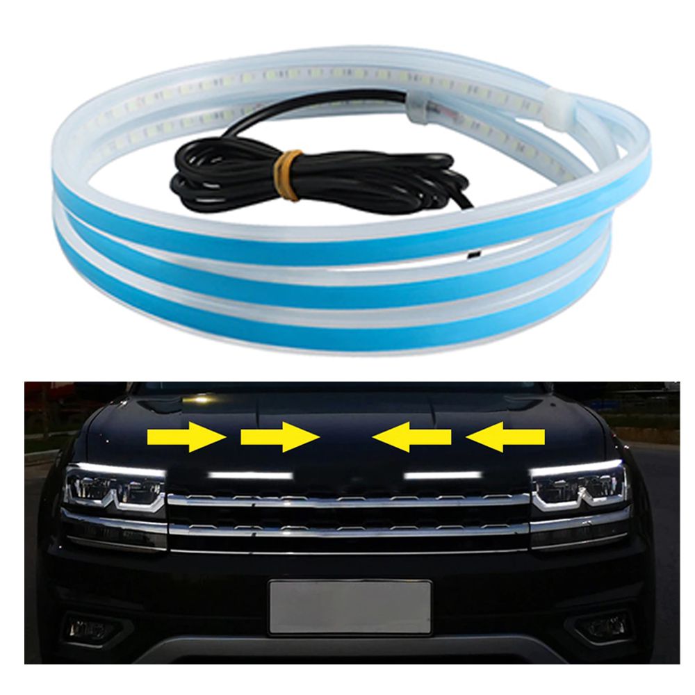 ضوء ليد welcome mode لزينة السيارة 1.8 متر (لا يعمل على تطبيق) car led hood lights  إضاءة سيارة