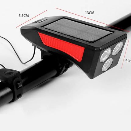 ضو وزامور للبسكليتات يعمل بالطاقة الشمسية Solar powered searchlight 2663