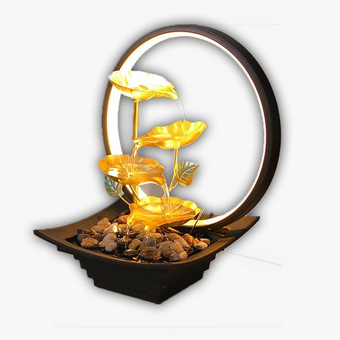 نافورة داخلية مع إضاءة منزلية Relaxation Indoor Tabletop Fountain For home  أدوات منزلية