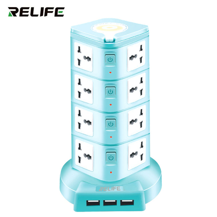 وصلة كهربائية ب 16 مقبس و3 مخارج usb وضوء صغير RELIFE RL-415A SMART SOCKET  الكترونيات