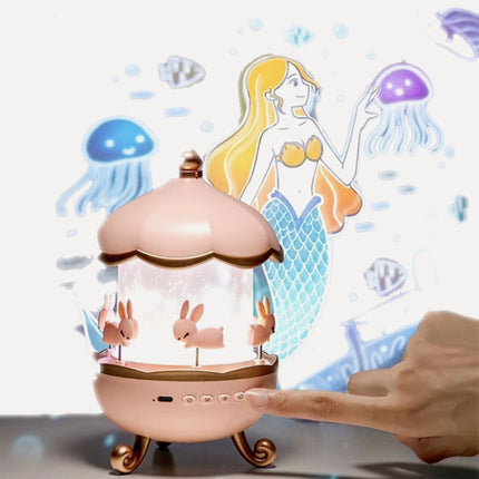 بروحكتر برسومات جدارية مضيئة ملونة للاولاد و البنات Rotating Cabin Projector Lamp