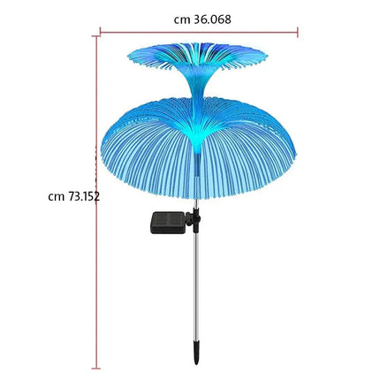 إضاءة طاقة شمسية للحدائق شكل سنبلة بعدة ألوان 2643