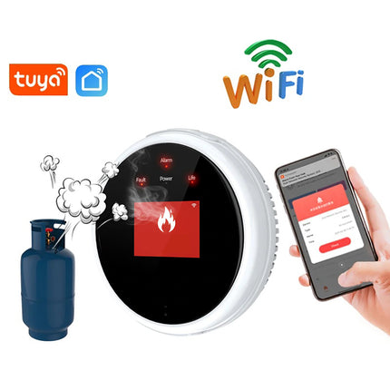 جهاز استشعار و إنذار لتسرب الغاز Wi-Fi Gas Leak Detector