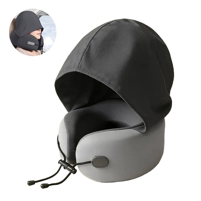 وسادة سفر للرقبة ميموري فوم مع قبعة Memory Foam Travel Pillow