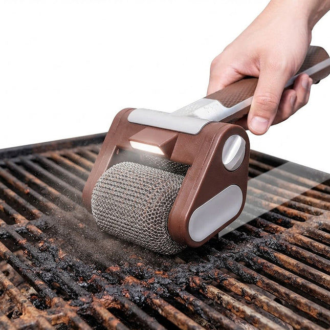 فرشاة لتنظيف شبك الشواء دوارة شحن Bristle-Free Grill Brush That Spins MDHL MD-SJB10