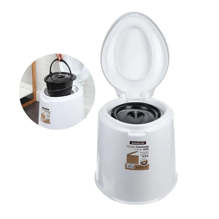 مقعد مرحاض لكبار السن متعدد الإستخدام Portable Toilet Seat For Elderly And Camping -  