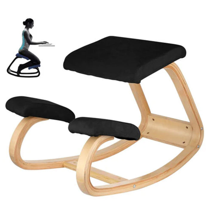 كرسي خشبي مكتبي مريح Ergonomic Wooden Kneeling Chair  أدوات منزلية