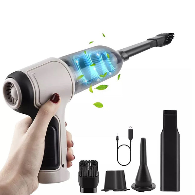 مكنسة سيارة شحن شفط و نفخ 1 9000Pa Wireless Vacuum Cleaner120W Home & Car Dual Use Mini Vacuum Clean J7