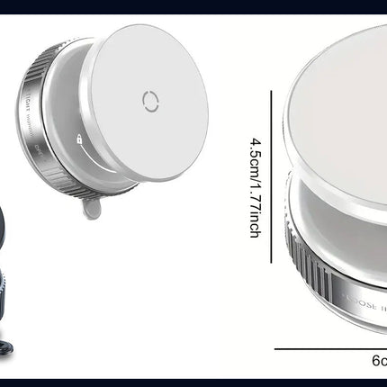 حامل موبايل سوبر مغناطيسي حرالحركة تلتصق بسحب الهواء Vacuum Suction Magnetic Bracket  إكسسوارات تقنية