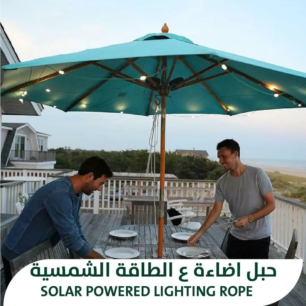 حبل اضاءة ع الطاقة الشمسية SOLAR POWERED LIGHTING ROPE 3030