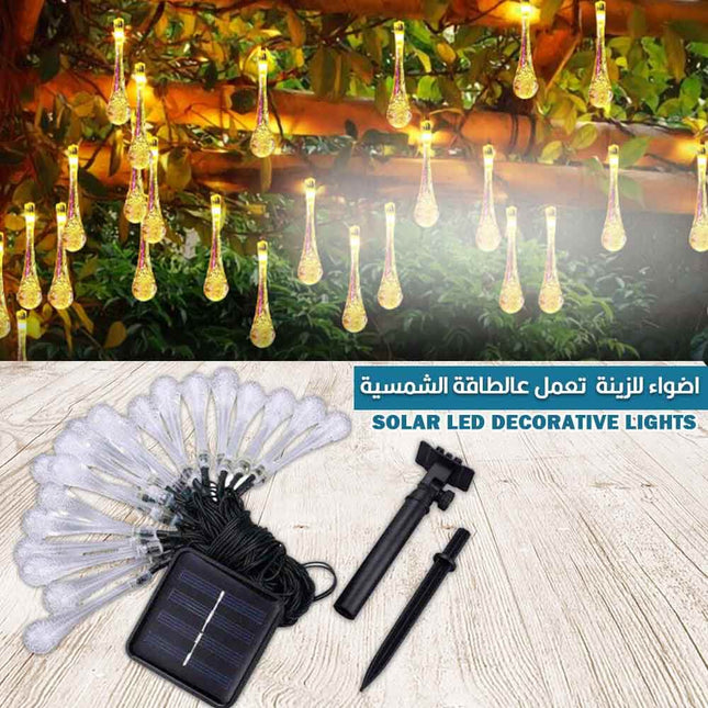 حبل ضوء للزينة تعمل عالطاقة الشمسية 1072