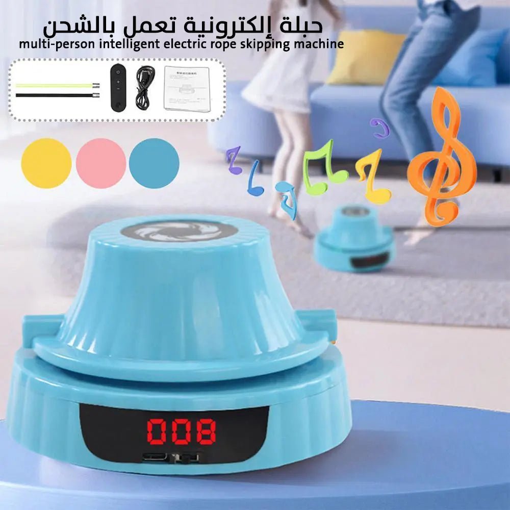 حبلة إلكترونية تعمل بالشحن multi - person intelligent electric rope skipping machine 2191