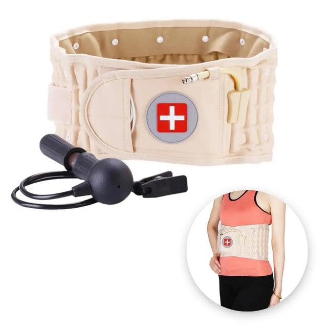 حزام هوائي لتخفيف الضغط على العامود الفقري للنساء والرجال 2929