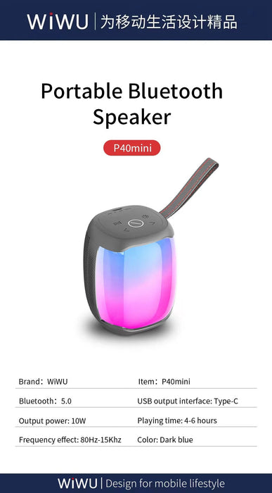 WiWU Thunder Speaker P40 mini  Wireless Speaker