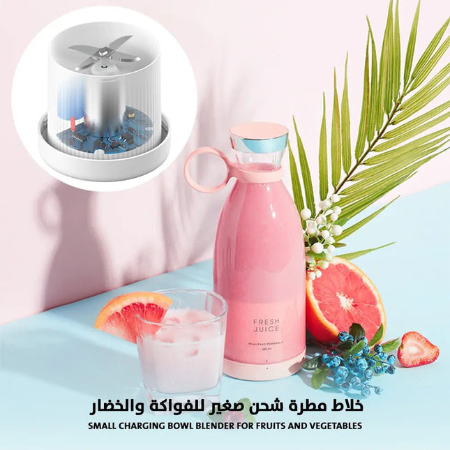 خلاط مطرة شحن صغير للفواكة والخضار Small charging bowl blender for fruits and vegetables 2578