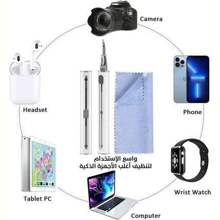 قلم تنظيف السماعات والهاتف Multifunctional cleaning pen 2166