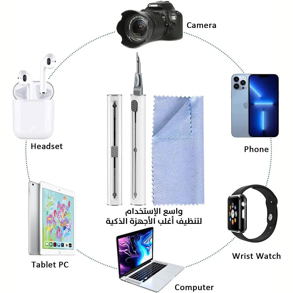 قلم تنظيف السماعات والهاتف Multifunctional cleaning pen 2166