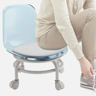 كرسي شفاف دوار منخفض الارتفاع بعجلات دوارة Mini stool with wheels 3431