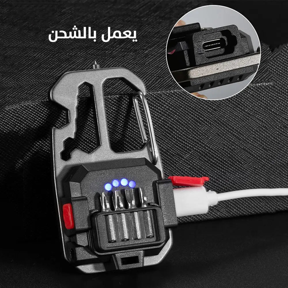كشاف ضوئي مع عدة كاملة للاستخدام الكشفي keychain flashlight with screwdriver 3154