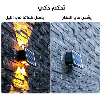 كشاف إضاءة جدارية سداسي (صحراوي) يعمل بالطاقة الشمسية Solar Decorative Wall Lamp BD-6  إضاءة منزلية