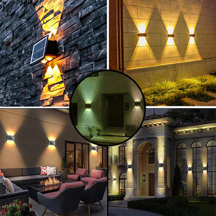 كشاف إضاءة جدارية سداسي (صحراوي) يعمل بالطاقة الشمسية Solar Decorative Wall Lamp BD-6  إضاءة منزلية