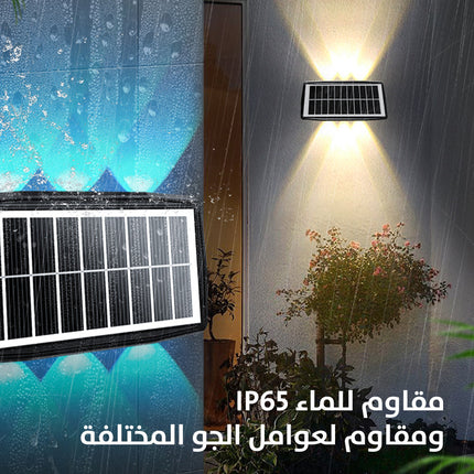 كشاف إضاءة جدارية ثماني (صحراوي) يعمل بالطاقة الشمسية Solar Decorative Wall Lamp BD-8  إضاءة منزلية