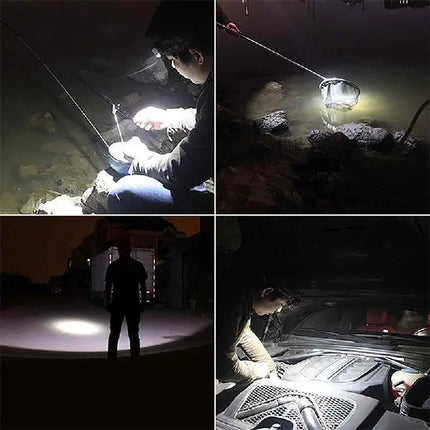 كشاف يوضع على الرأس خارجي يعمل بالشحن A torch placed on the head externally works with charging 2128