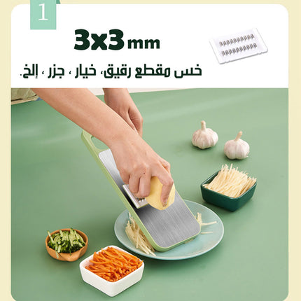 قطاعة ومبشرة ستانلس مع قطعة أمان Stainless Steel Slicer And Grater  أدوات مطبخ