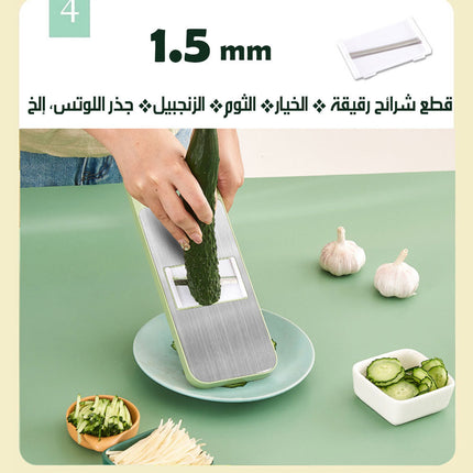 قطاعة ومبشرة ستانلس مع قطعة أمان Stainless Steel Slicer And Grater  أدوات مطبخ