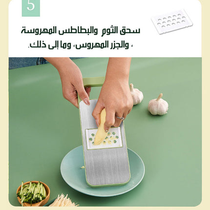 قطاعة ومبشرة ستانلس مع قطعة أمان Stainless Steel Slicer And Grater  أدوات مطبخ
