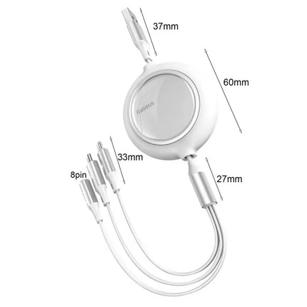 كيبل شحن قابل للتمدد ب 3 مداخل 3557