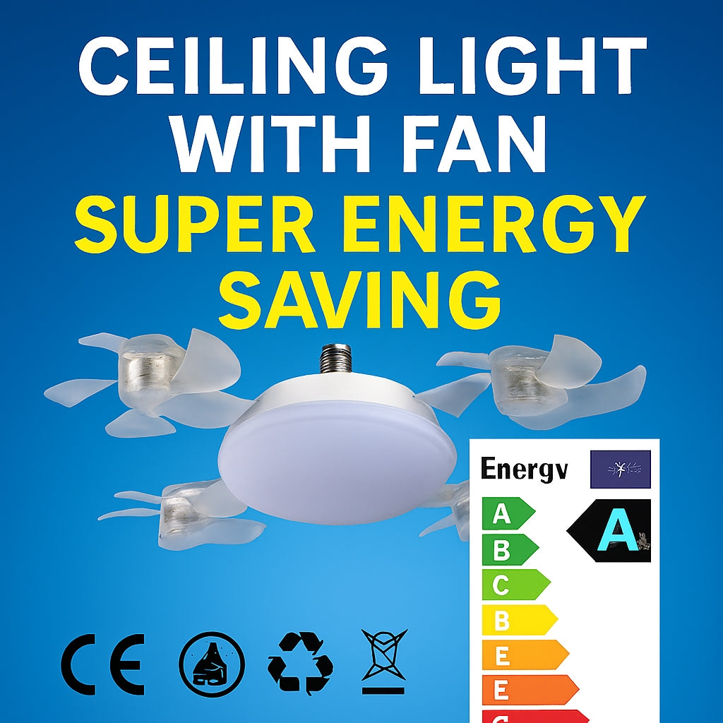 لمبة مع أربعة مراوح بريموت كنترول  إضاءة منزلية