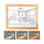 لوحة مضيئة ليد لديكور المنزل يعمل بمدخل ( Light Painting LED Art (USB 2754