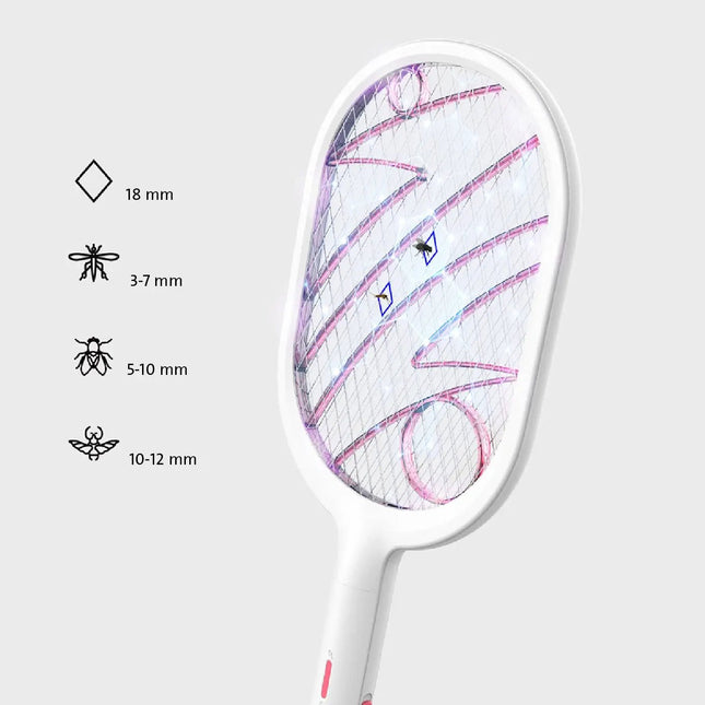 مضـرب قاتل ناموس يعمل بالشحن مع قاعدة تثبيت Rechargeable mosquito killer bat with 2602