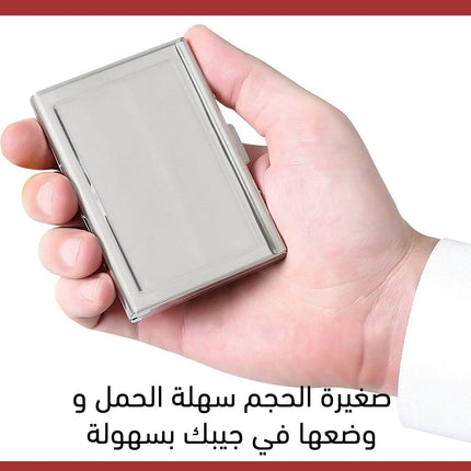 محفظة معدنية للهويات وكروت سحب البنكية Present 6 Slot Debit Credit ATM Business Card Holder 3419