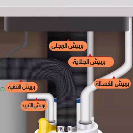 محول صرف صحي متعدد المداخل بسدادة رداد للروائح والحشرات SEWER PIPE ANTI-ODOR PLUG  معدات تنظيف