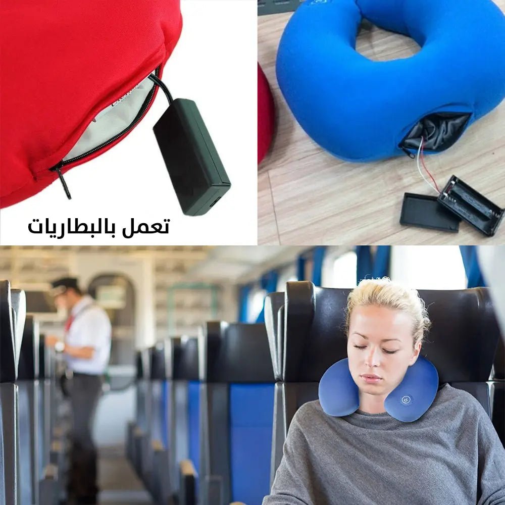 مخدة مساج للرقبة تعمل بالبطاريات Neck Massage Cushion 2740
