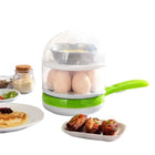 مقلاة صغيرة لقلي وسلق بيض 2in1 Frying Pan Egg Boiler 2349