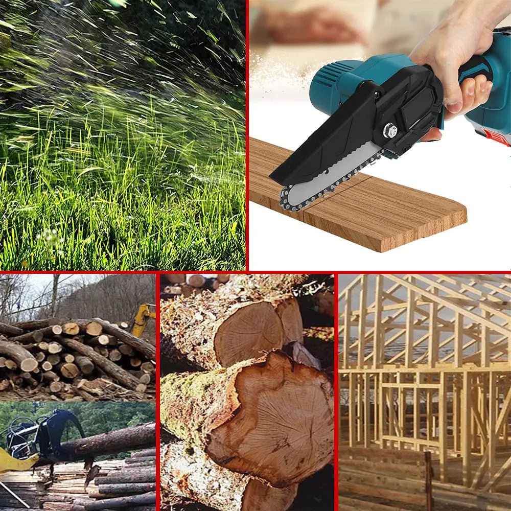 منشار قص لتقليم الشجر 4 إنش يعمل بالشحن 21 فولت CHARGING CHAIN SAW 1619