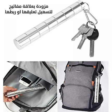 منظم أدوية وفيتامين يومي أسطواني الشكل Portable aluminum alloy medicne 2599