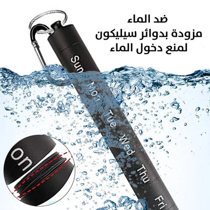 منظم أدوية وفيتامين يومي أسطواني الشكل Portable aluminum alloy medicne 2599