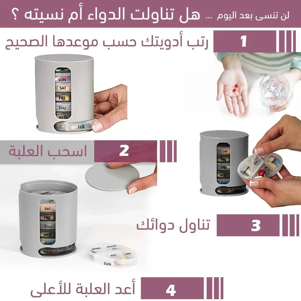 منظم الأدوية والفيتامينات Pill Pro Organize Pills & Vitamins 1332