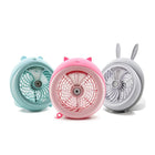 مروحة صغيرة للمكتب تعمل بالشحن Rechargeable Humidifier mini fan 2177