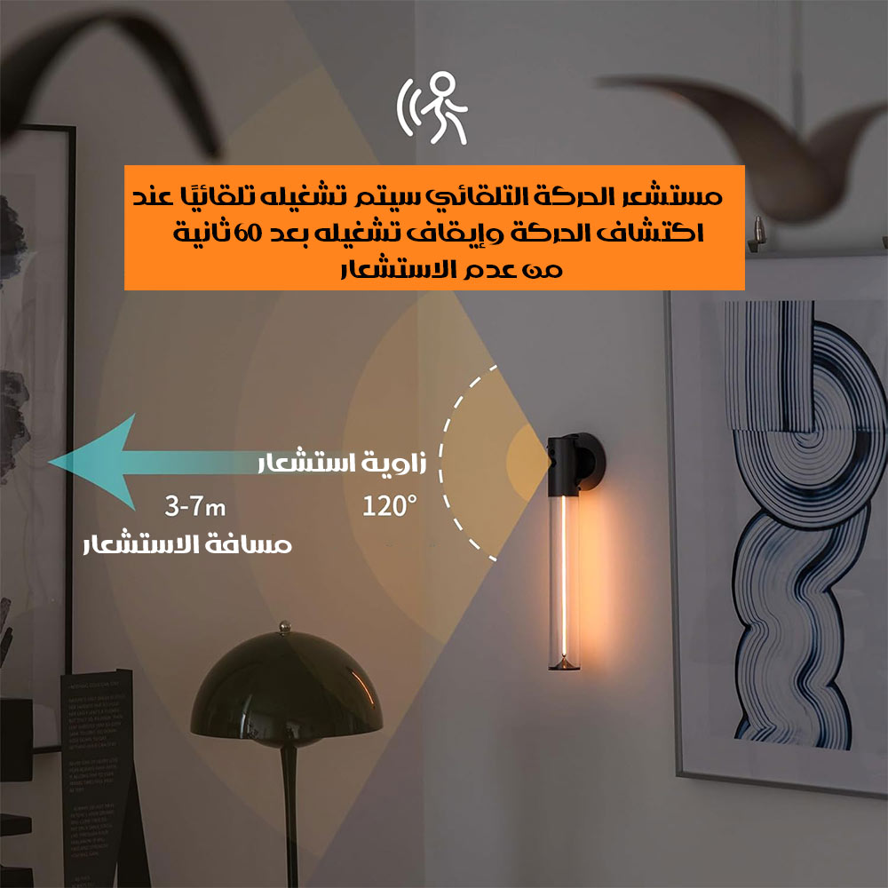 مصباح بحبل مضيء متغيير التشكيل وقابل للتعليق شحن RECHARGEABLE LAMP WALL LIGHT  إضاءة منزلية