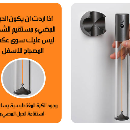 مصباح بحبل مضيء متغيير التشكيل وقابل للتعليق شحن RECHARGEABLE LAMP WALL LIGHT  إضاءة منزلية