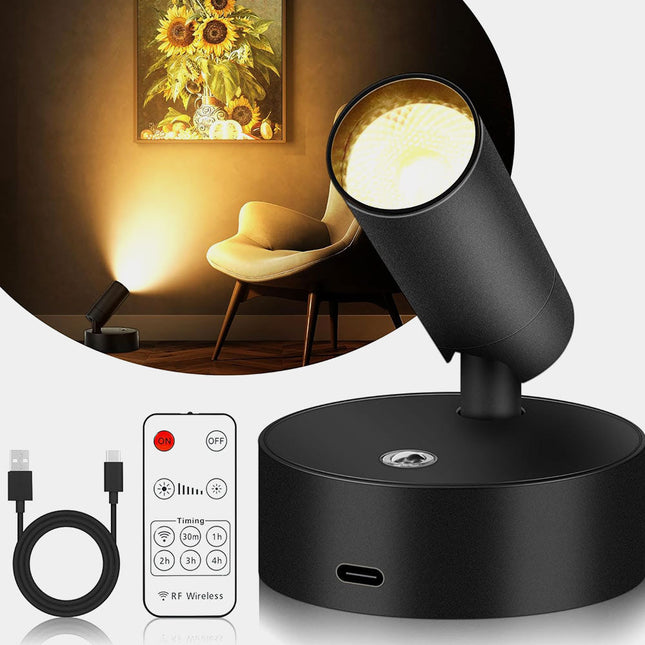 مصباح لاسلكي للأماكن الداخلية WIRELESS LED SPOTLIGHT  إضاءة منزلية