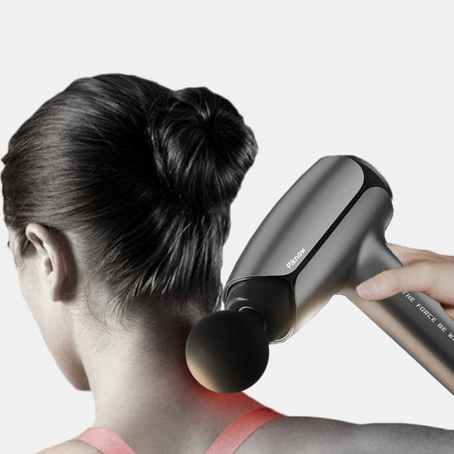 مسدس تدليك العضلات مع أربعة رؤوس براند PIKNOW  أدوات لياقة