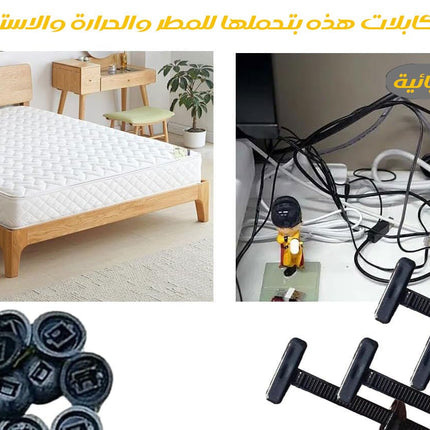 مشبك كوابل مزودة بمسمار و حزقة Nylon Universal Cable Tie Buckle 6109